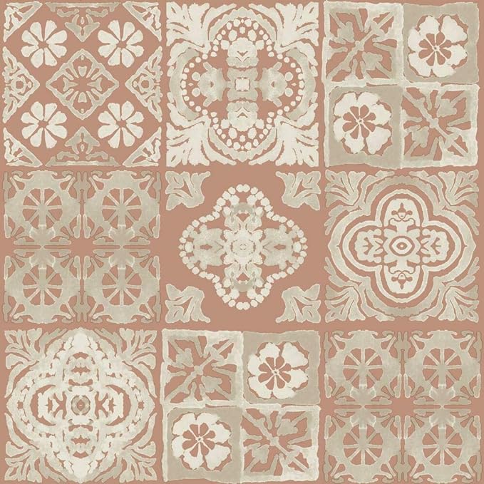 RoomMates Terracotta Tile Wallpaper