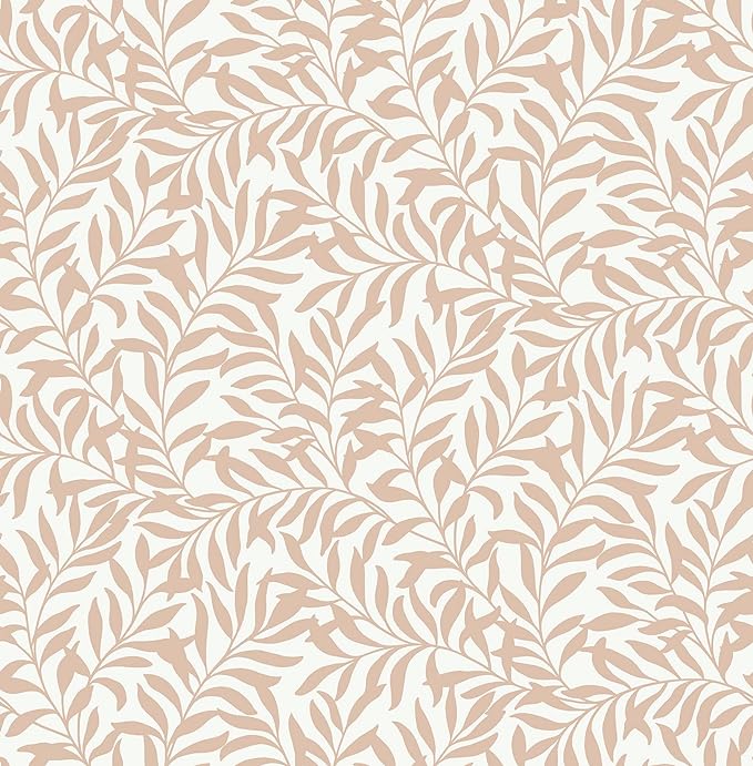 NuWallpaper Soft Terracotta Botanical Wallpaper