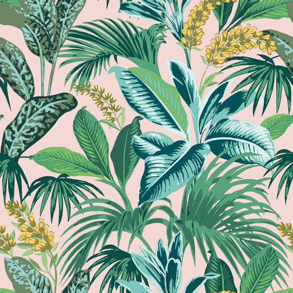 Tempaper Pink Botanical Havana Palm
