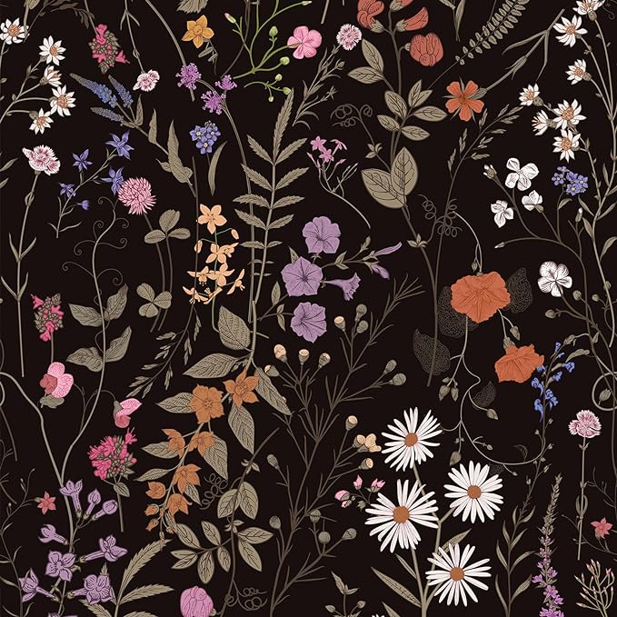 JiffDiff Traditional Wildflowers Wallpaper
