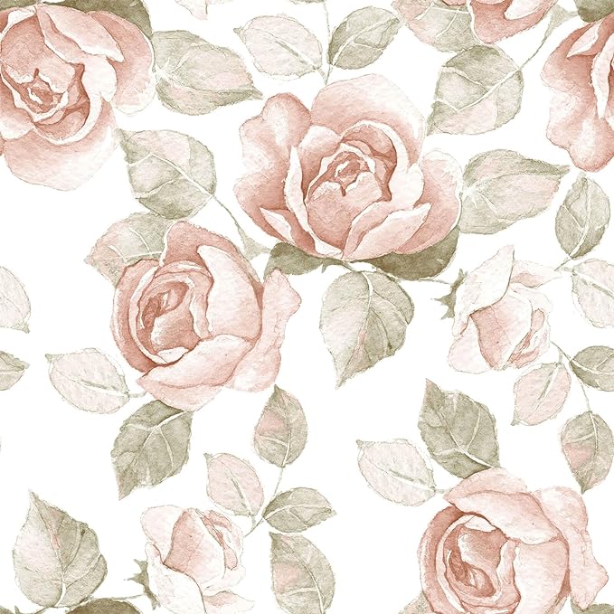 Heroad Vintage Rose Garden Wallpaper