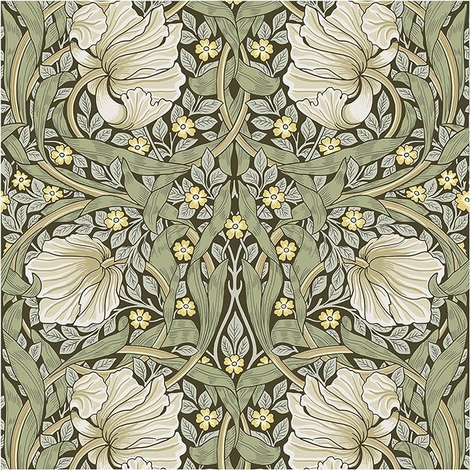 HAOKHOME Vintage Sage Green Wallpaper