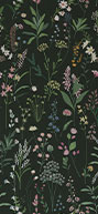 JiffDiff Dark Green Wood Botanical Wallpaper