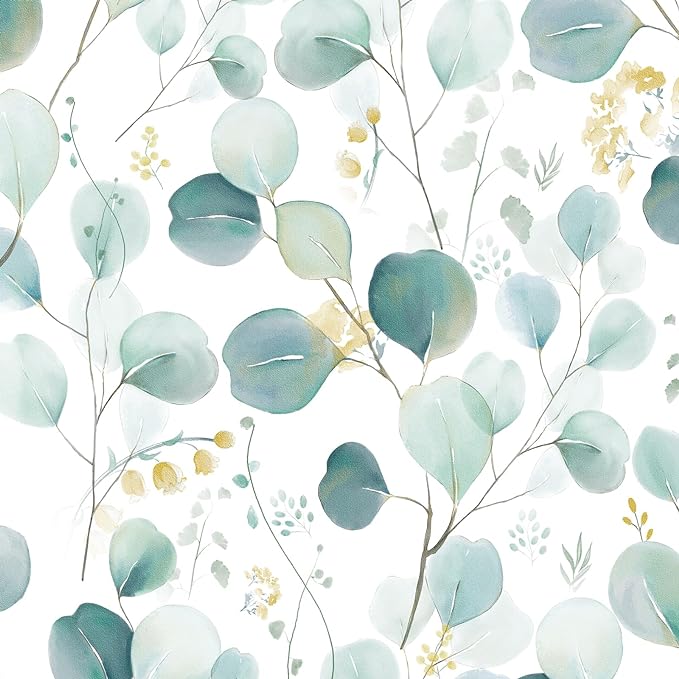 Sevalo Watercolor Eucalyptus Leaves Wallpaper