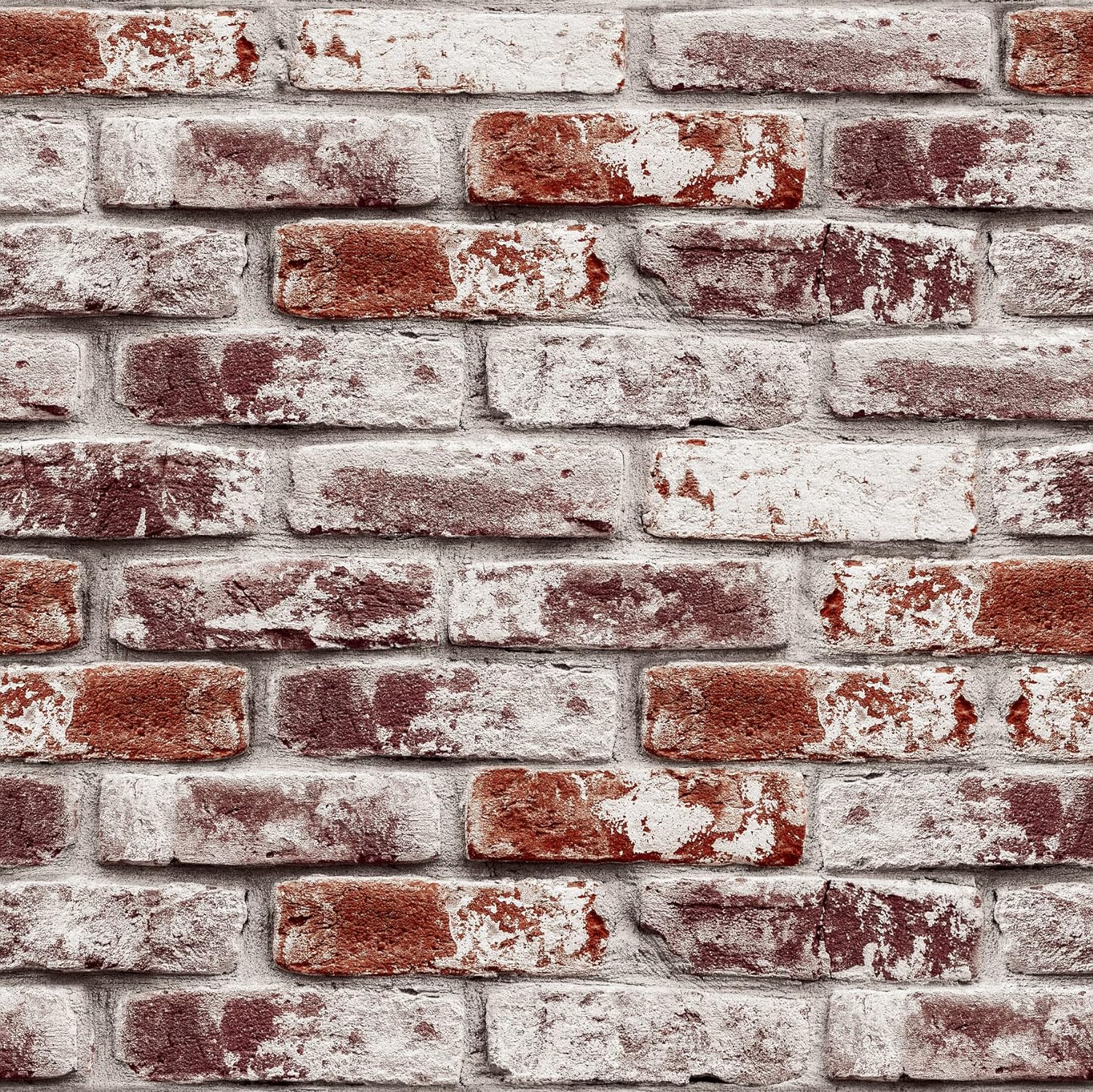 Tiltil Realistic Red Brick Wall Cover