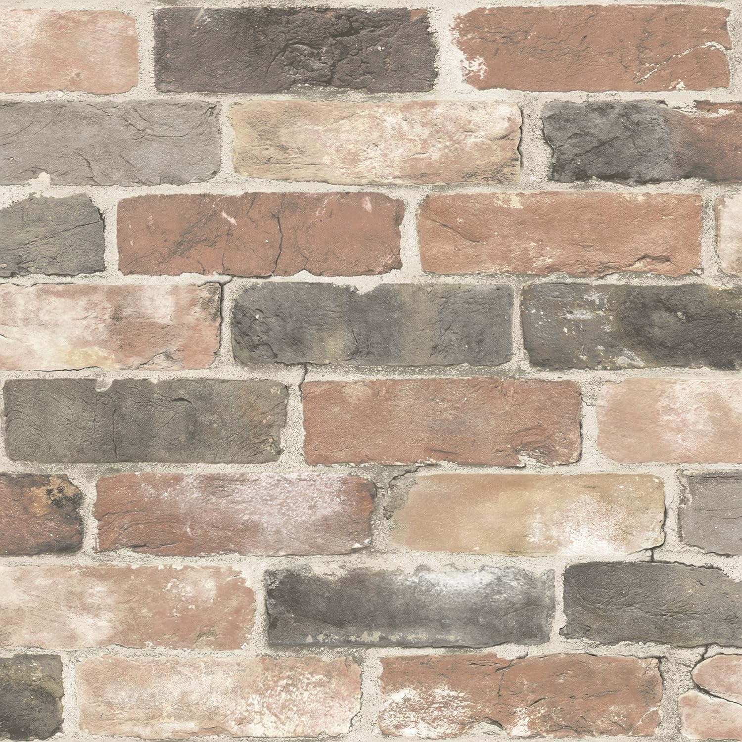 NuWallpaper Modern Brick Vinyl Wallpaper