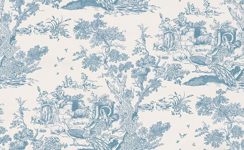 CiCiwind Blue and White Toile