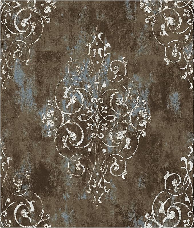 HAOKHOME Victorian Dark Wallpaper