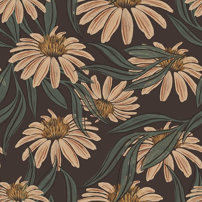 HAOKHOME Brown Daisy Wall Decoration