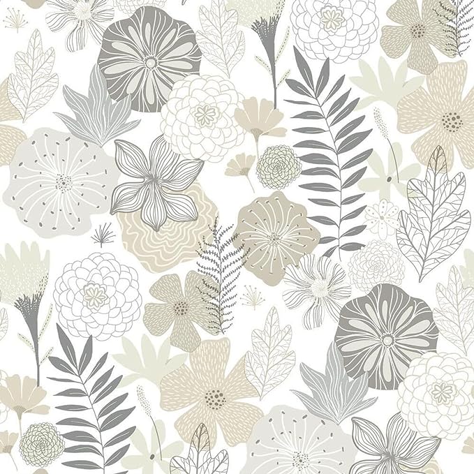RoomMates Beige Blooming Wall Decor