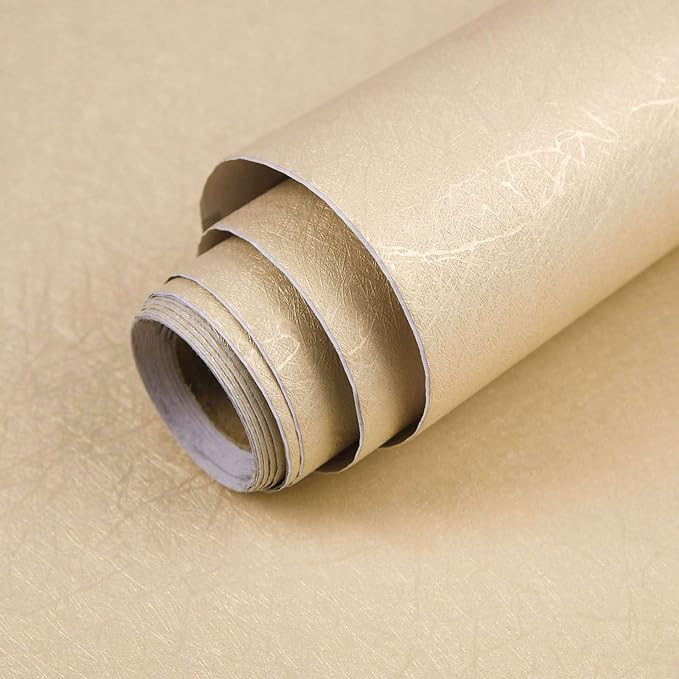 Abyssaly Gold Textured Wall Cover
