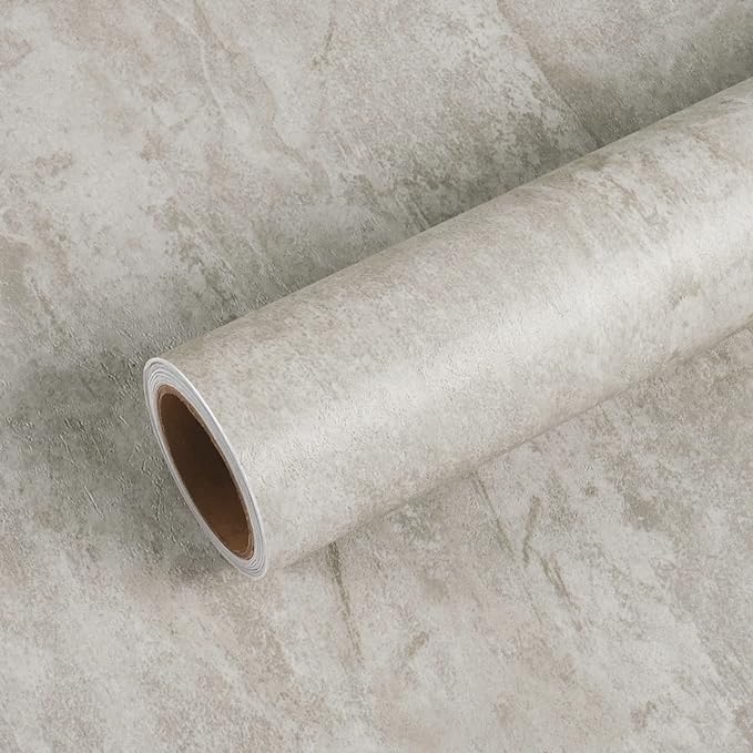 VEELIKE Concrete Vinyl Wallpaper