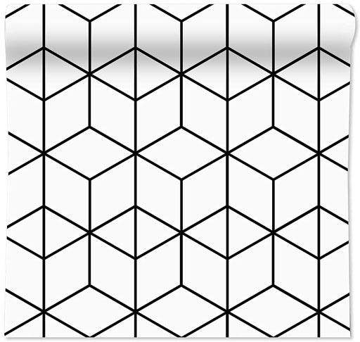 CHICHOME Modern Black and White Wallpaper