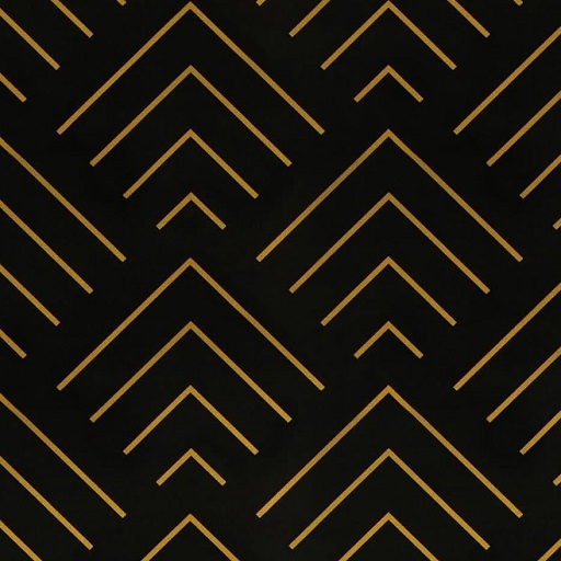 Heroad Black and Gold Chevron Wallpaper