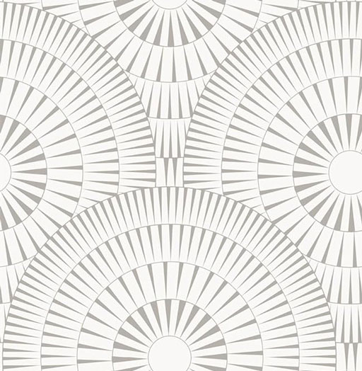Heroad Beige Circular Vinyl Wallpaper