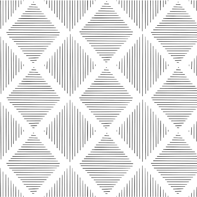 OSECAGE Black and White Geometric Cover