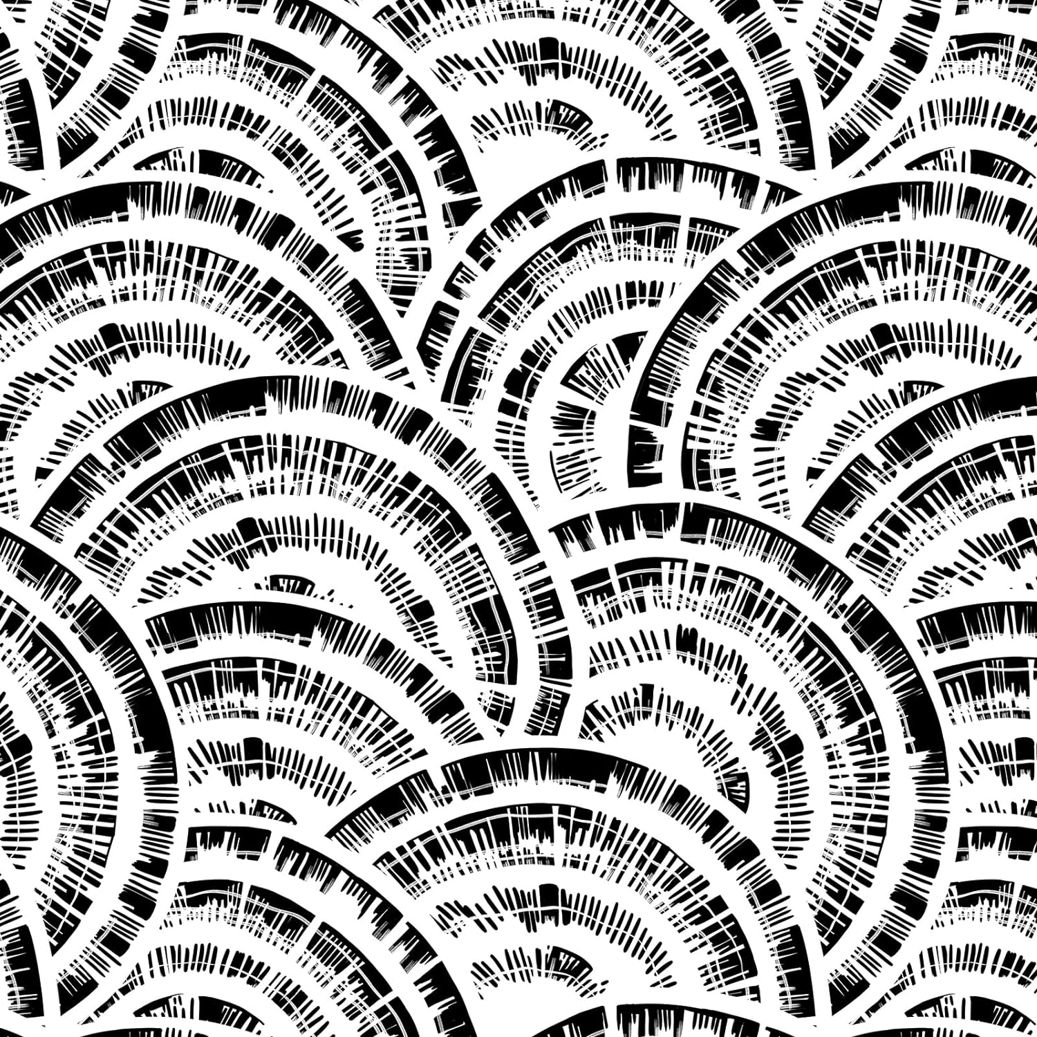 Toduso Black and White Circle Wallpaper