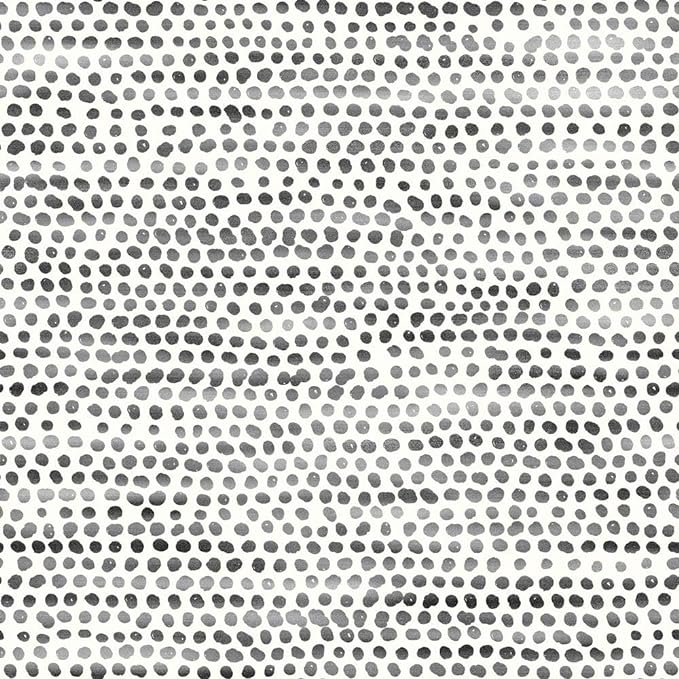 Tempaper Black and White Dots Wallpaper