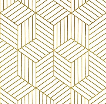 CiCiwind Gold Geometric Wallpaper