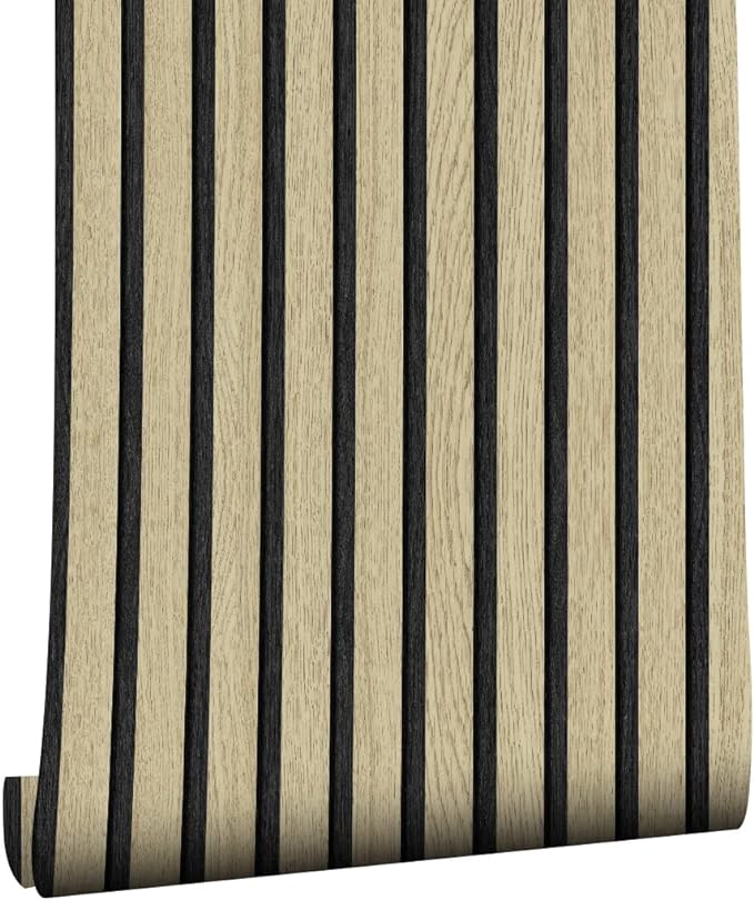 MyforHD Faux Wood Slats Wallpaper