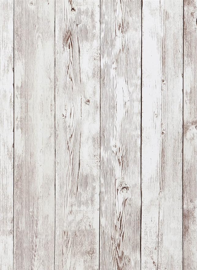 Heroad White-Painted Wood Wallpaper