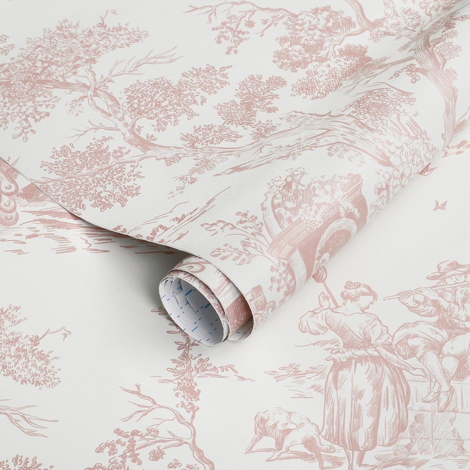 CiCiwind Pink Toile Wallpaper