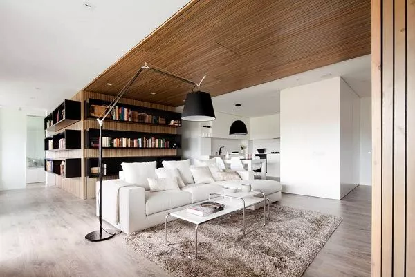 Combinations Of White And Wood Shades In Interior Design