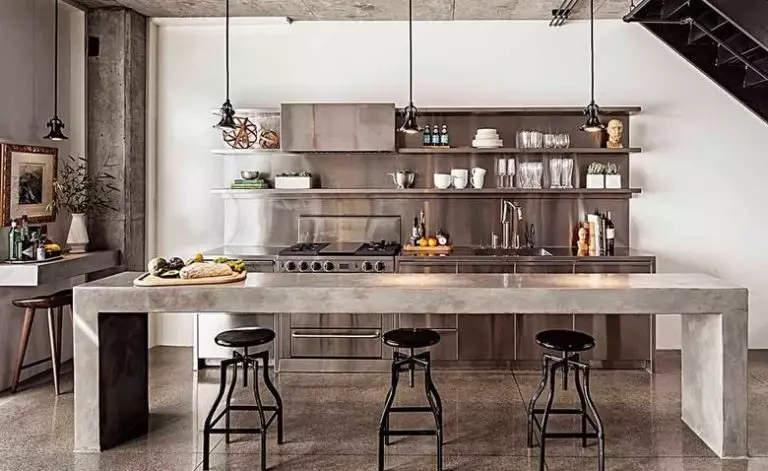 Loft kitchen: The secrets of the loft style + ideas of inspiration and realization