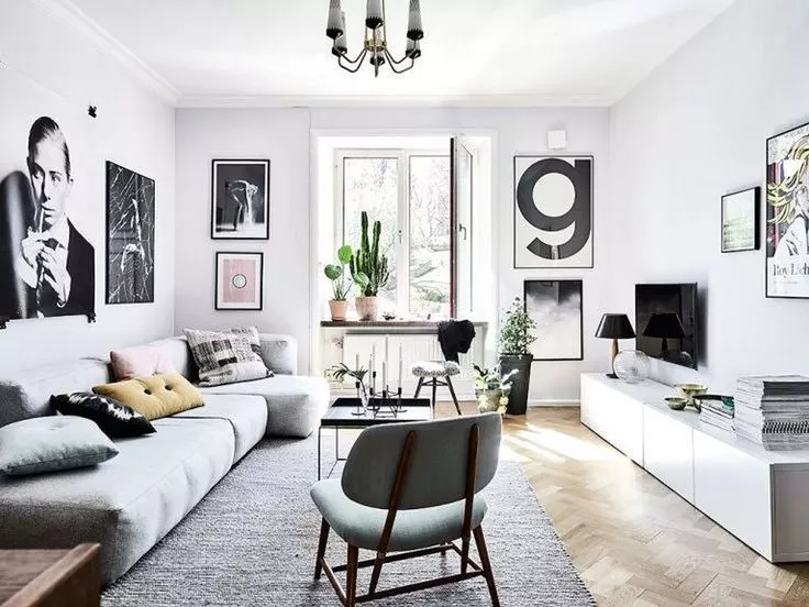 Design e decorazione di un piccolo soggiorno