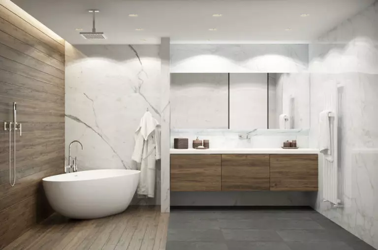 Bagno moderno: interior design e decorazioni in oltre 55 foto