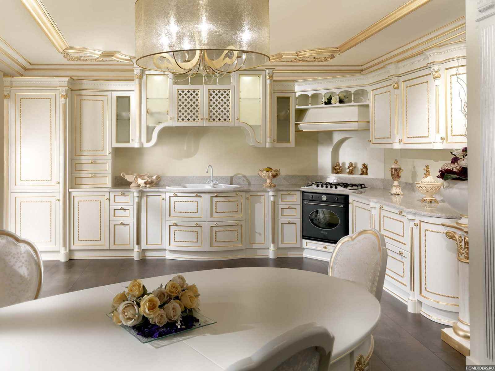 Classic style kitchen: ideas of design, arrangement and decoration