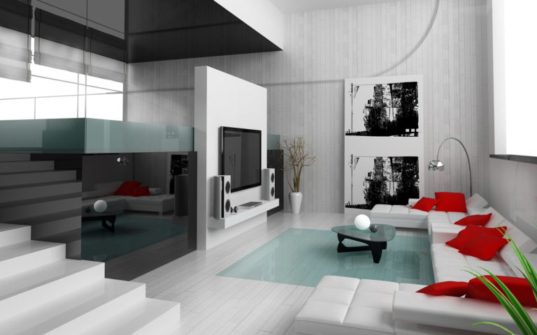 Contemporary living room: Design and decoration