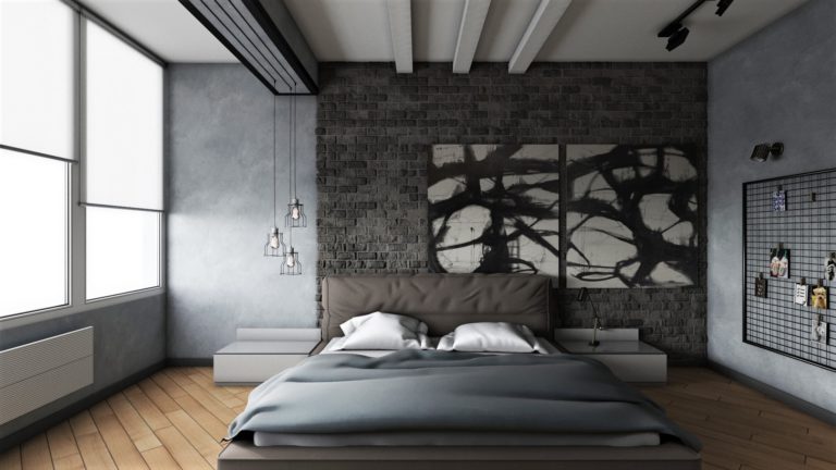 Interior with gray wallpaper: how to make grayness exquisite