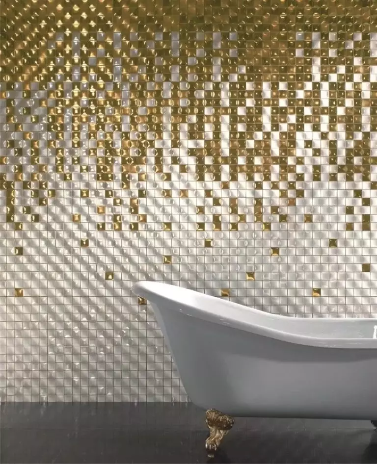 Piastrelle a mosaico in bagno: design, stile e scelte