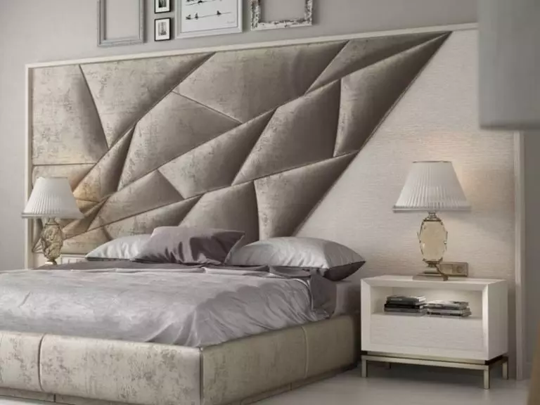 Idee testiera: design originale della testata del letto nella camera da letto