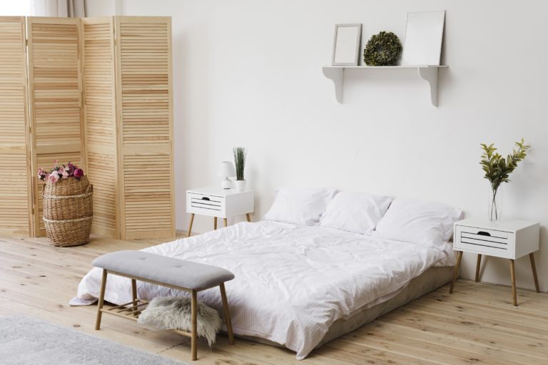 Bedroom design in the Scandinavian style