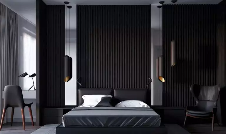 Black bedroom design: a stunning concept for the interior