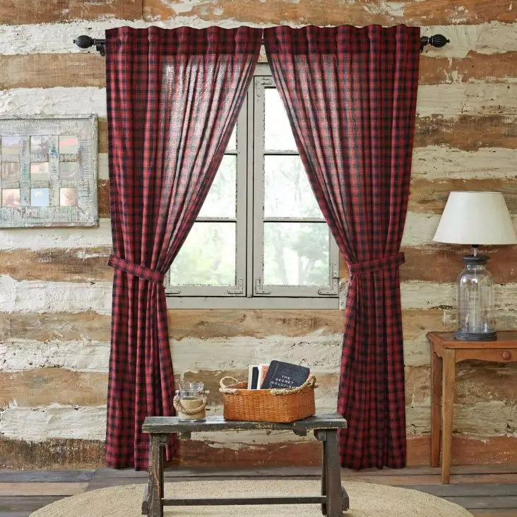 Farmhouse style curtains: how to choose and design ideas