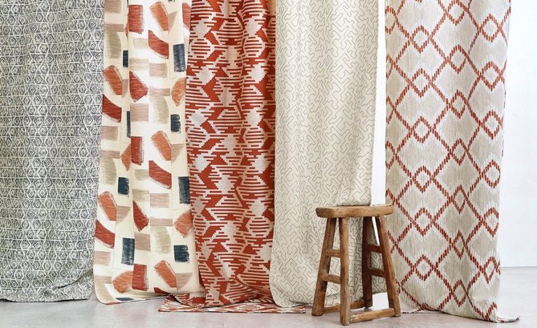 Geometric pattern curtains: a stylish solution for a modern interior