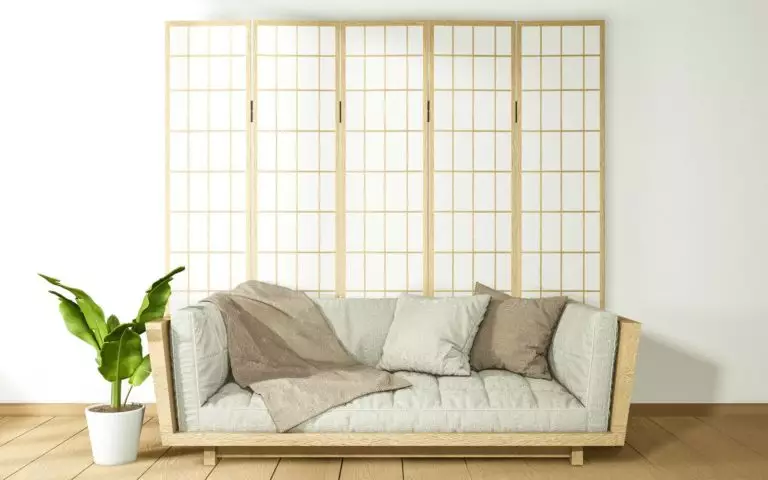 Japanese-style living room: interior design ideas