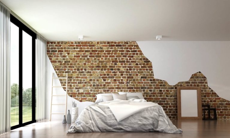 Акцентная стена из кирпича: особенности, стили, цвета и идеи для разных комнат