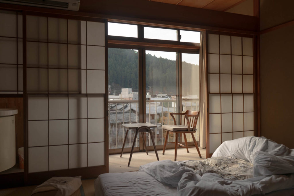 Paravento Da Tavolo Shoji 2 Piedi – 3 Pannelli A Doppia Croce – Noce – Carta Di Riso E Abete Scandinavo - 2