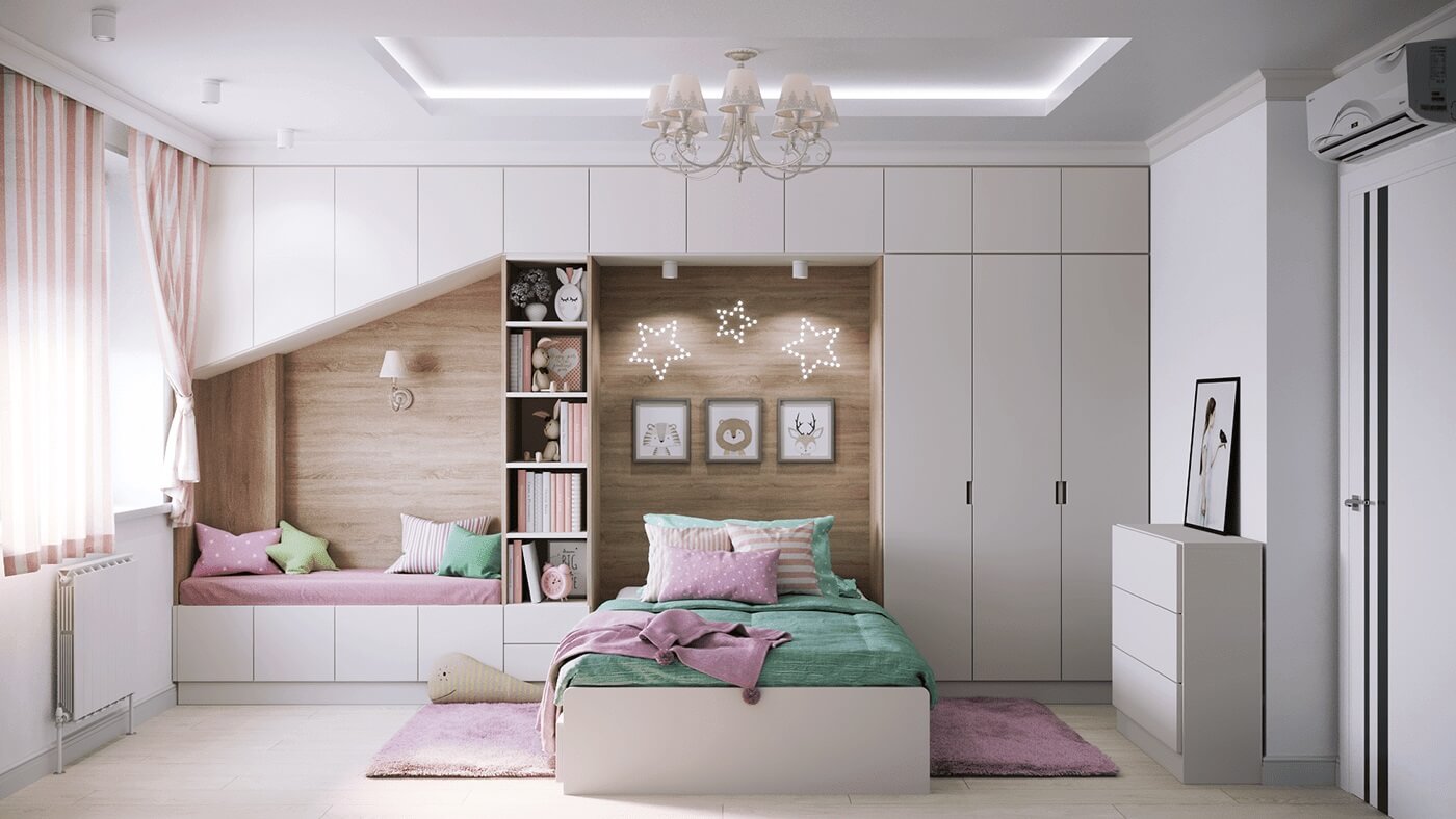 Teenage girl bedroom: trends and ideas for 2025 (90+ photos) - Hackrea, image size:1400x788