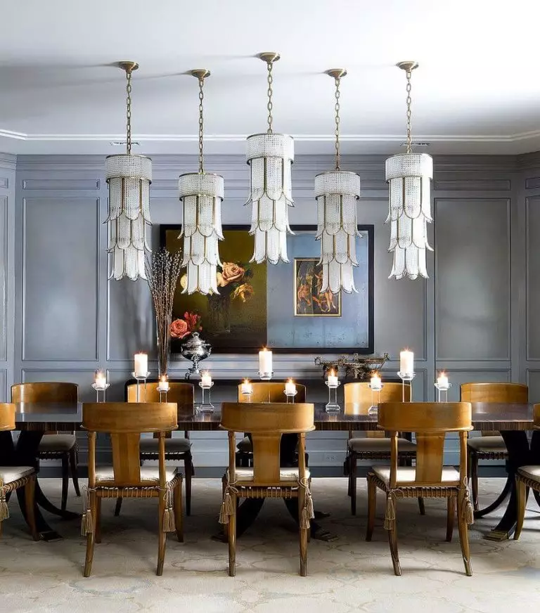 Art Deco dining room: useful tips and 10 Art Deco designs + photos