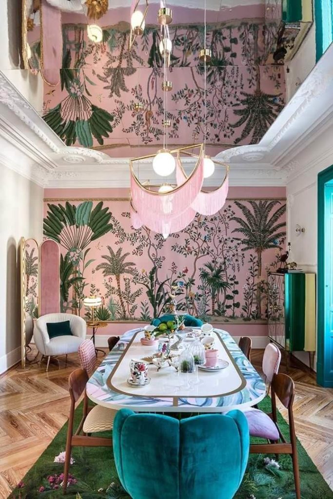 Dining Room Wallpaper Trends 2025 Colors, Prints, and Styles Hackrea