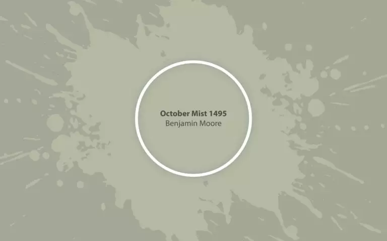 October Mist 1495 (Benjamin Moore): какой он цвет, обзор и применение