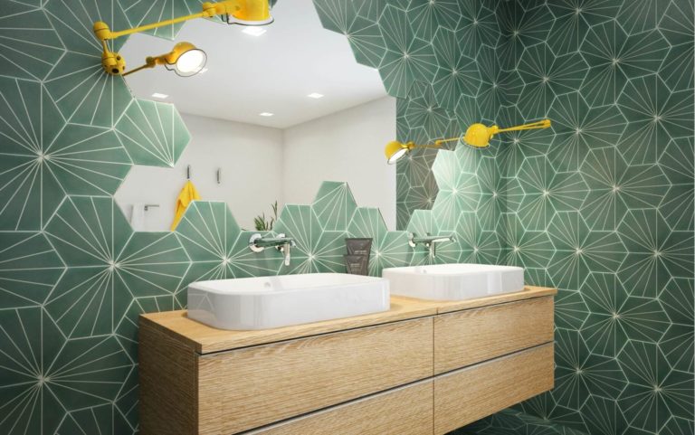 Tile effect wallpaper ideas: creative alternatives to match any style