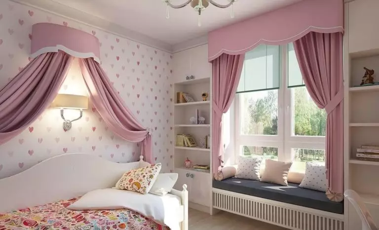 Curtains for girls room: best colors, materials, and designs