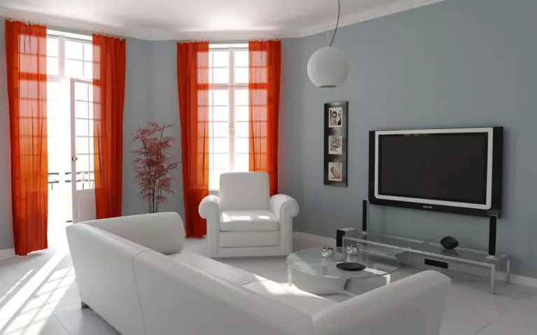 Red curtains for living room: trendy designs to match any style