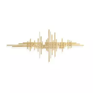 Abstract geometric gold wall decor by Homary